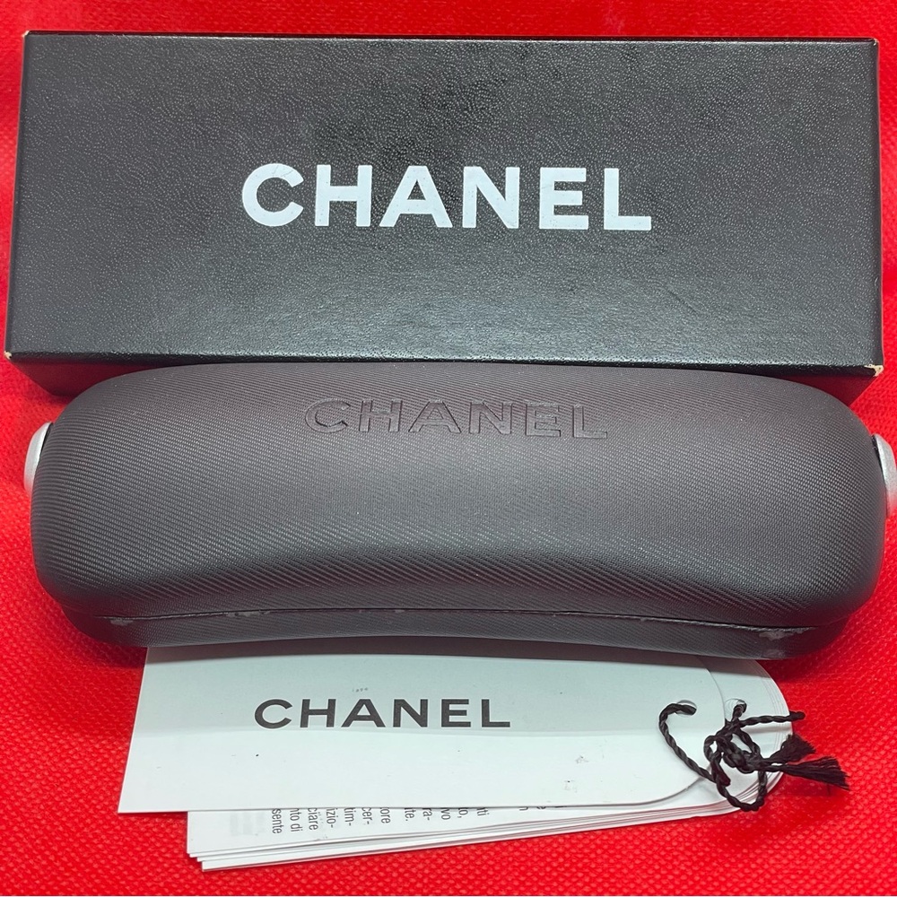 CHANEL Eyeglass Case with original box & cleaning cloth